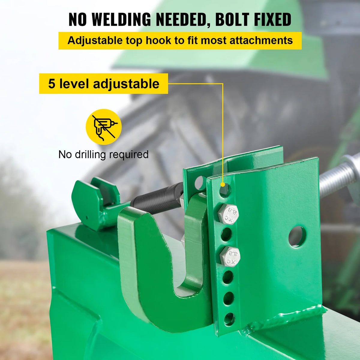 3-Point Quick Hitch, 3000 lbs Lifting Capacity, Category 1 & 2 X779178