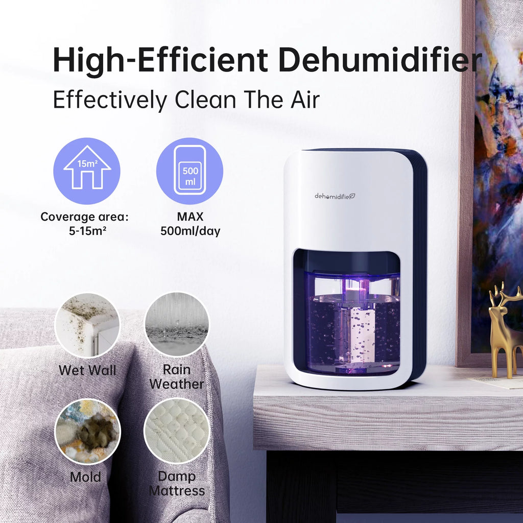 1200ml Ultra Quiet Dehumidifier with Automatic Defrosting W70948