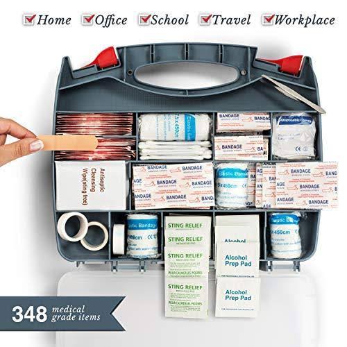 2-in-1 First Aid Kit 348-piece Double-Sided Hardcase Y4225