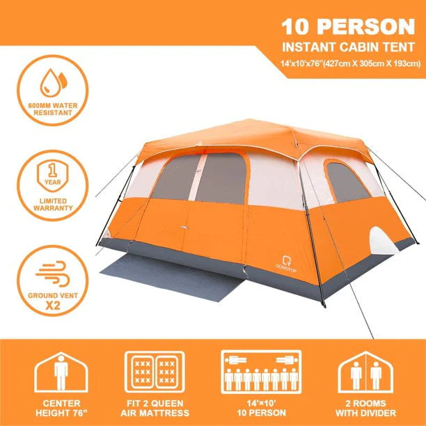 10 Person Waterproof Camping Tent V914134