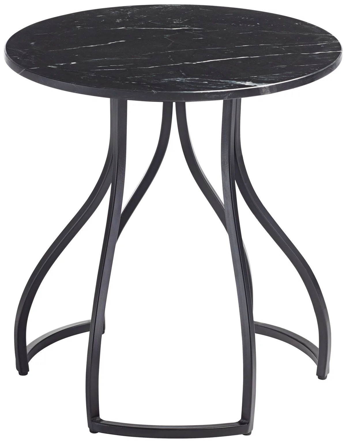 Black Marble Accent Table V432