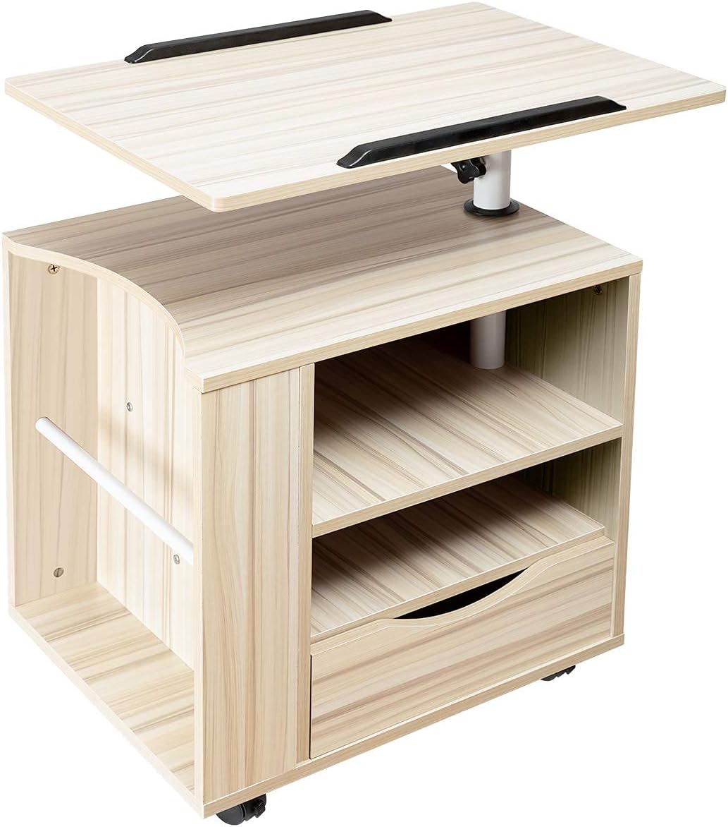 Black Wooden Bedside Table with Drawers O97132