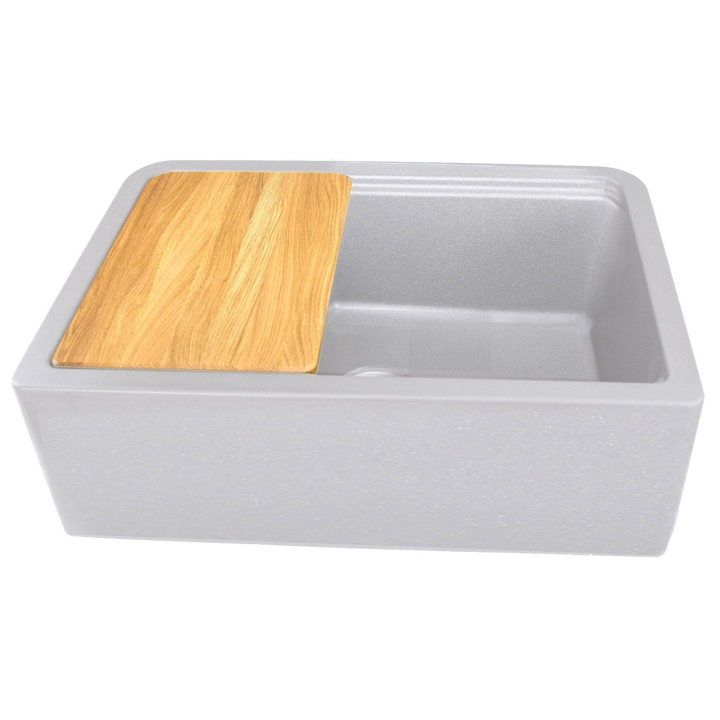 33-inch Reversible Granite Composite Apron Sink with Accessory Pack Q6114