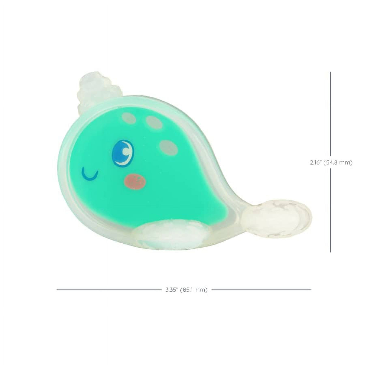 Teal Narwhal Baby Teether & Massager C47863