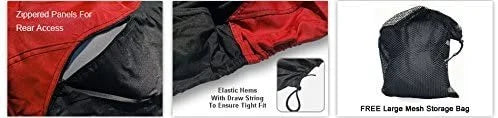 RED/Black Trailerable Jet Ski Cover with Storage Bag P250