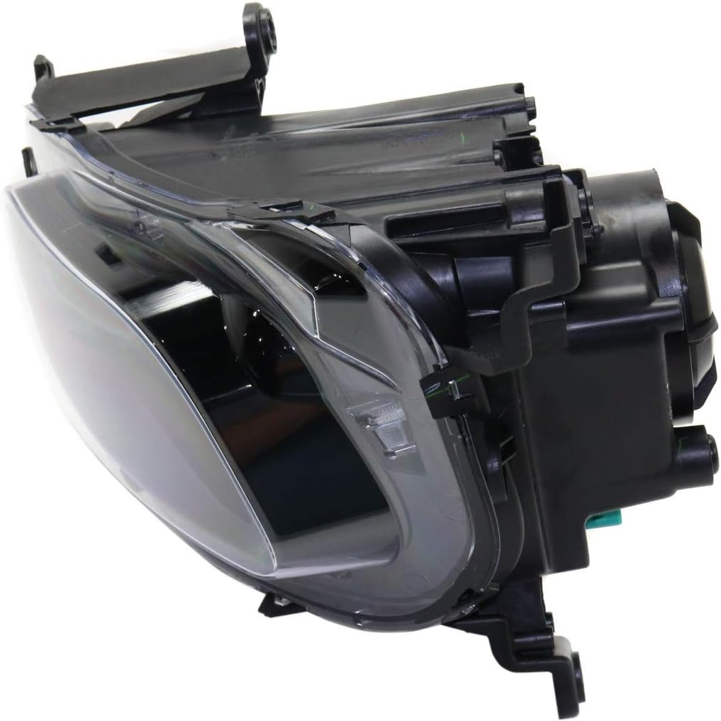 For Jeep Cherokee Headlight Assembly 2014 2016 Driver Side Halogen Black Trim R567