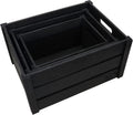 Natural Wooden Storage Nesting Crate Set, Pack of 2 O223940