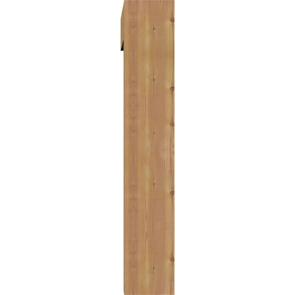 Thorton Block Smooth Bracket with Offset Brace, Western Red Cedar O614719
