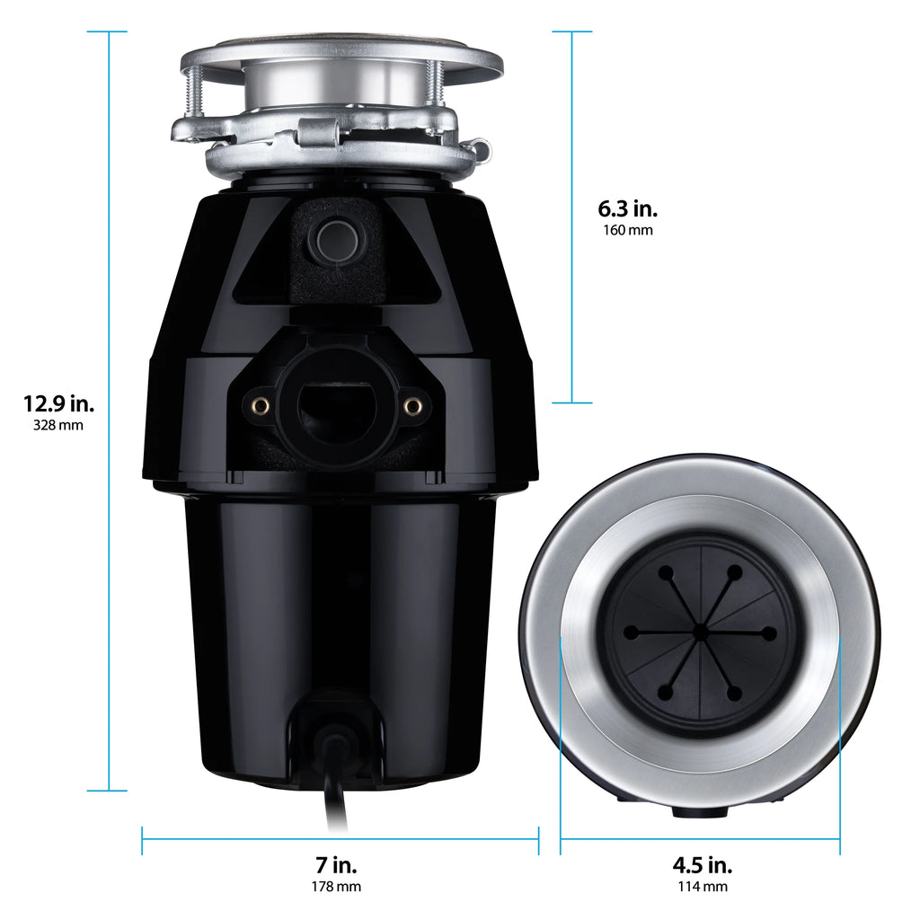 1/2 HP Garbage Disposal with Attached Power Cord E70899