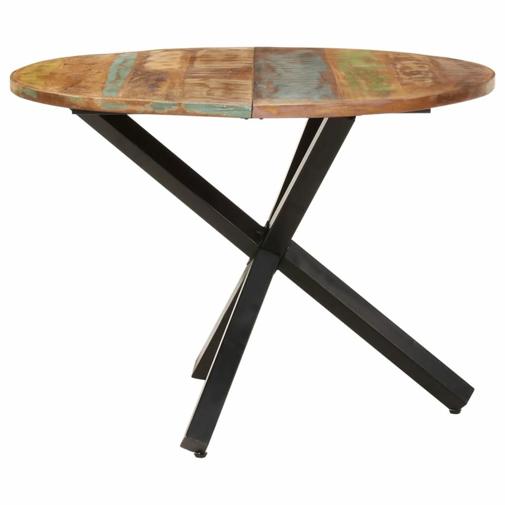 Round Solid Reclaimed Wood Dining Table D255