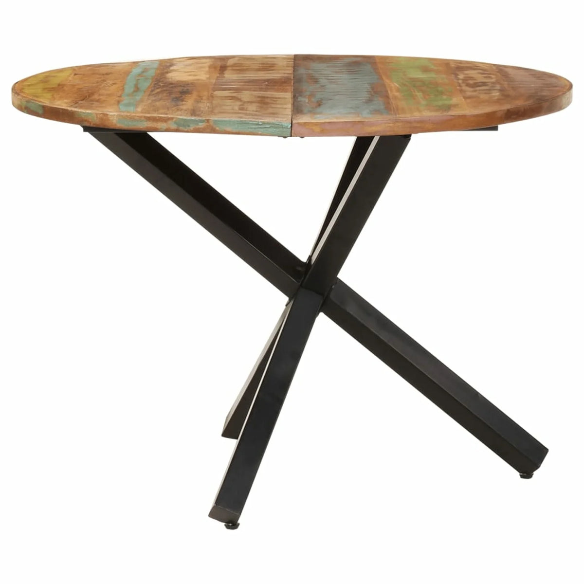 Round Solid Reclaimed Wood Dining Table D255