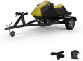 Yellow/Black All Weather Jet Ski Cover with Trailer Straps and Storage Bag Z72625