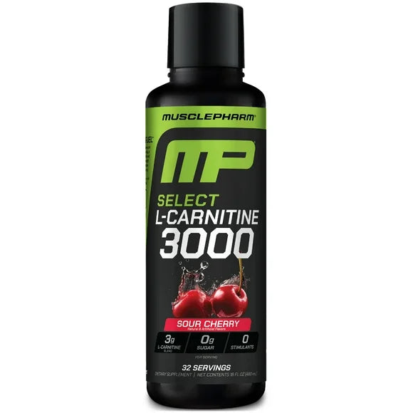 Liquid L Carnitine Supplement Sour Cherry Flavor 32 Servings D852546