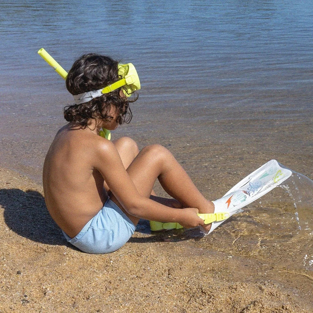 Kids Snorkel Set Medium Yellow Y344