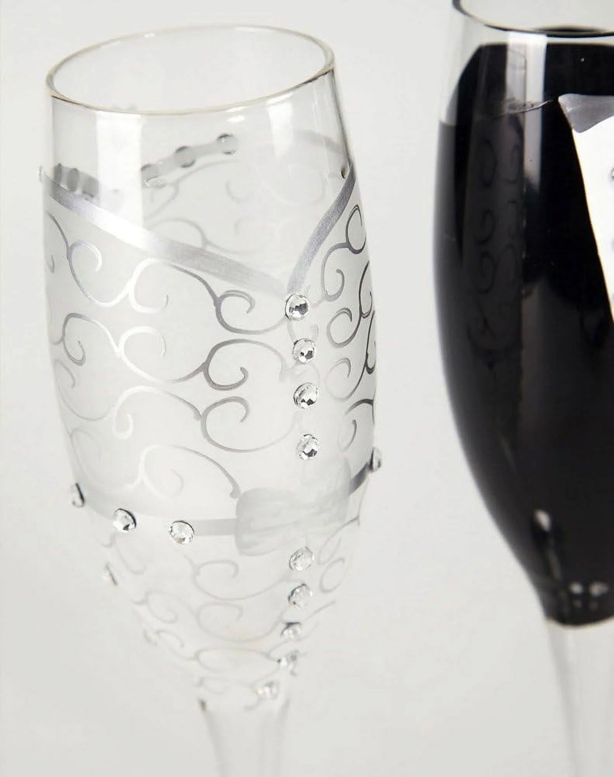 8 Oz. Wedding Champagne Toasting Flute Glasses, Set Of 2 L531607