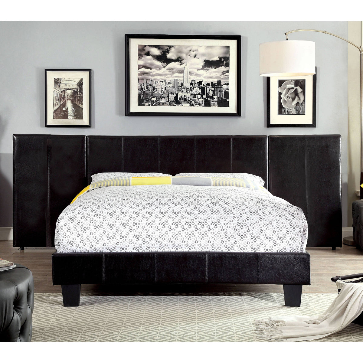 White Traditional Headboard Panels Set of 2 J24183