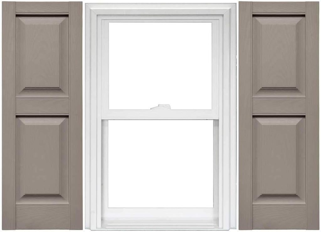 Raised Panel Vinyl Shutters 1 Pair 14.75 x 59 Classic Blue T7503