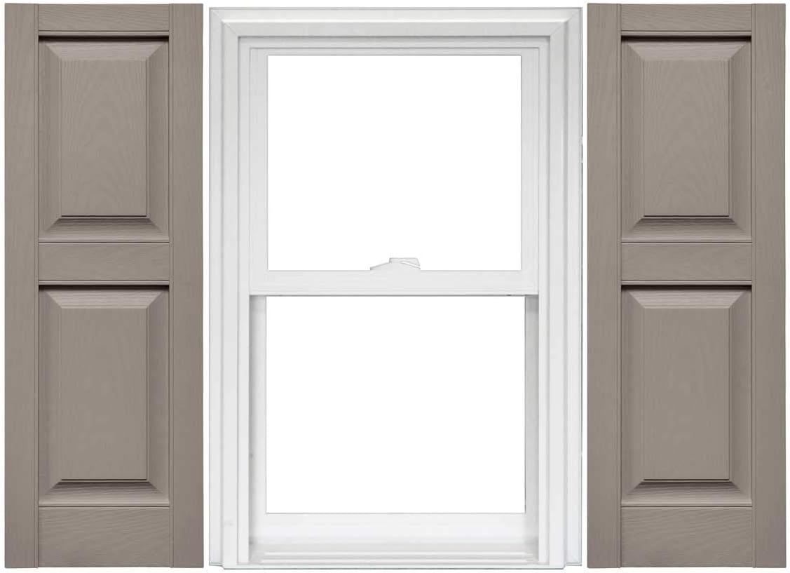 Raised Panel Vinyl Shutters 1 Pair 14.75 x 59 Classic Blue T7503