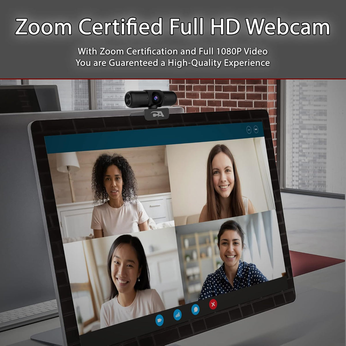 1080p 5MP USB Webcam with Dual Omnidirectional Microphones B341059