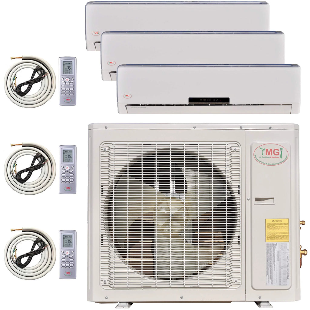 Multi Zone Mini Split Ductless Air Conditioner 3 Zone 9000 9000 12000 X1772