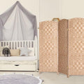 3 Panel Dark Mocha Folding Privacy Screen V827