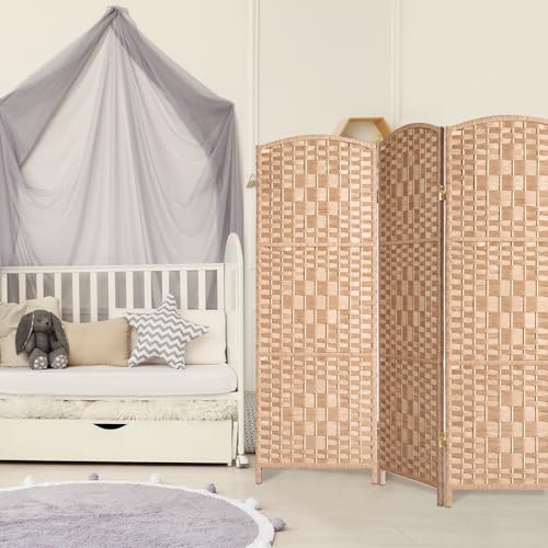 3 Panel Dark Mocha Folding Privacy Screen V827