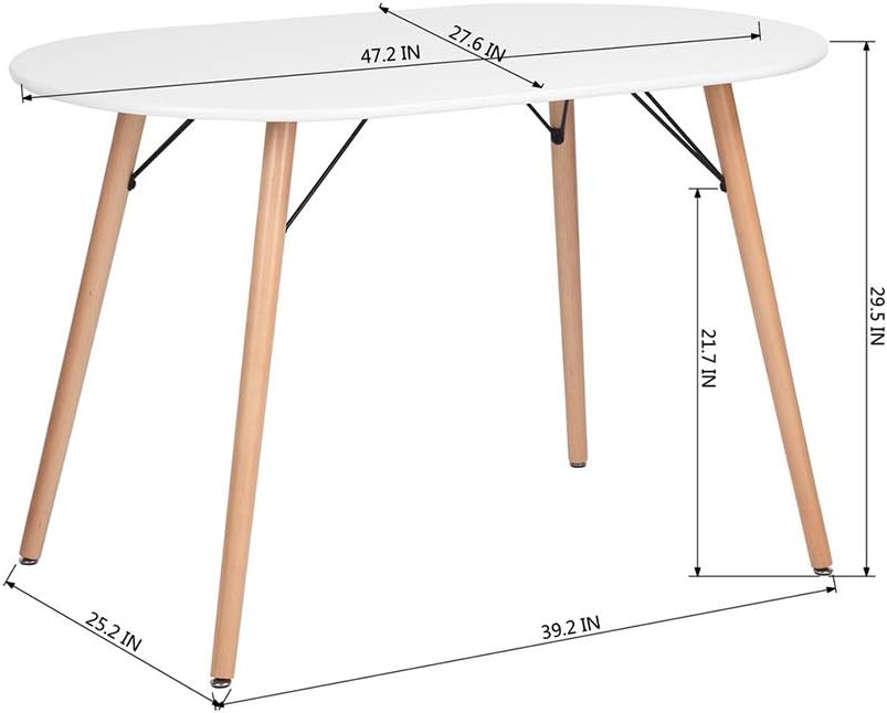Farmhouse Oval Wood Dining Table N409014