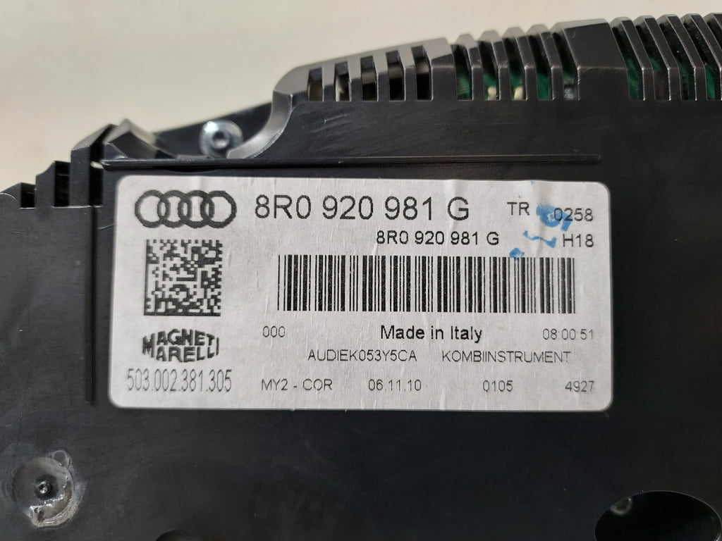 Pre-Owned Audi Q5 Speedometer Cluster 122K Miles OEM P1802