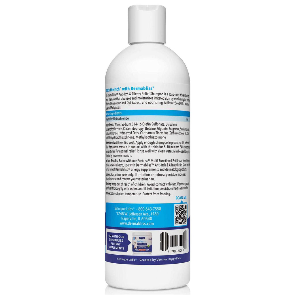 Anti-Itch & Allergy Relief Medicated Shampoo 16oz T1164