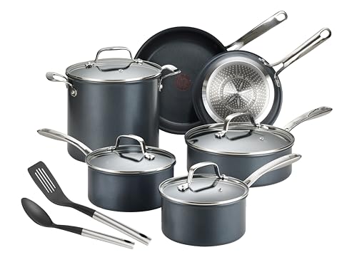 12 Piece Nonstick Cookware Set Black U764857
