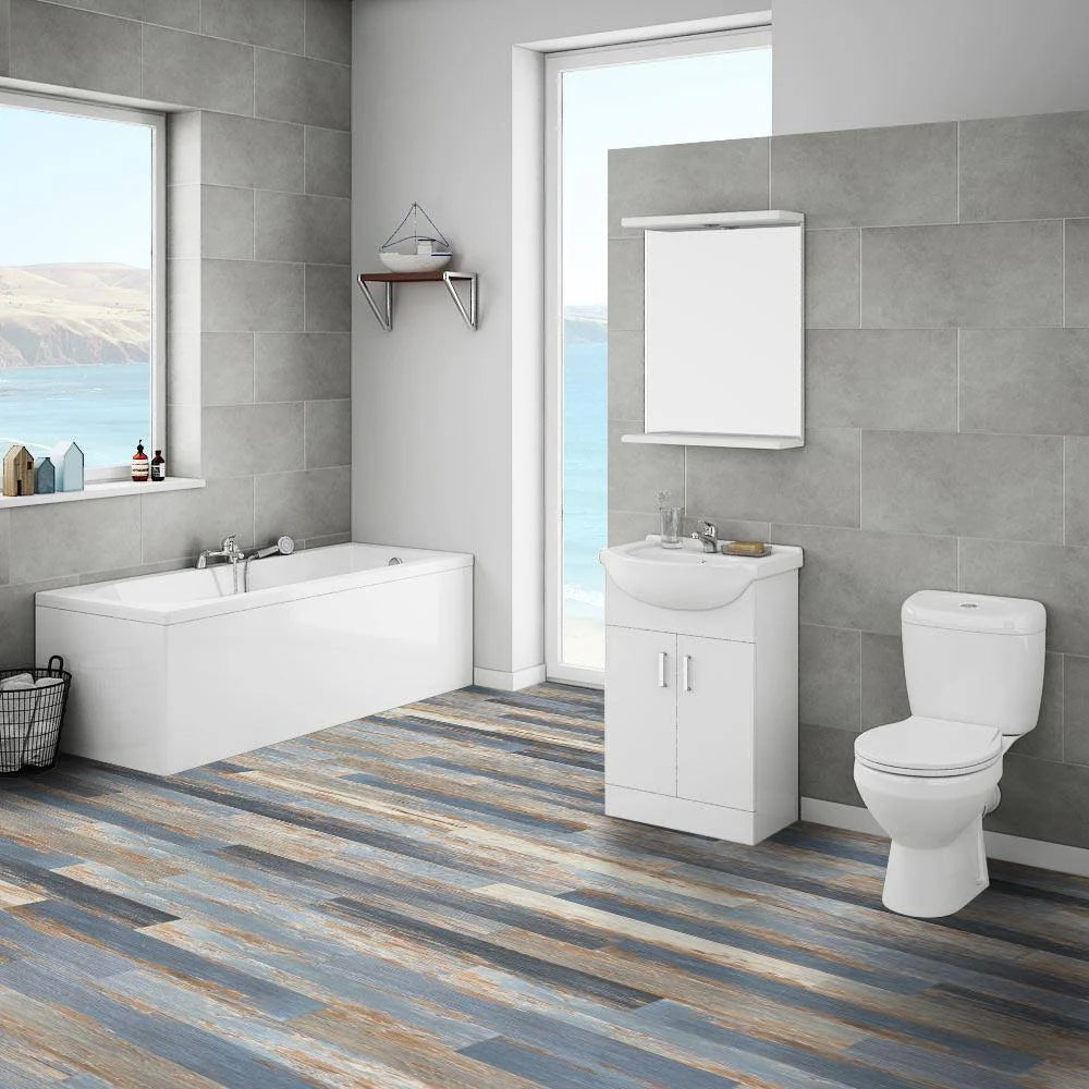 Old Blue Sea Aged 6 in. x 36 in. Luxury Vinyl Plank A567717