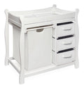 White Changing Table with Hamper and Baskets P843892