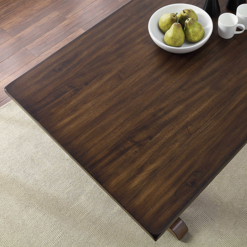 Dark Brown Modern Farmhouse Dining Table Y4378
