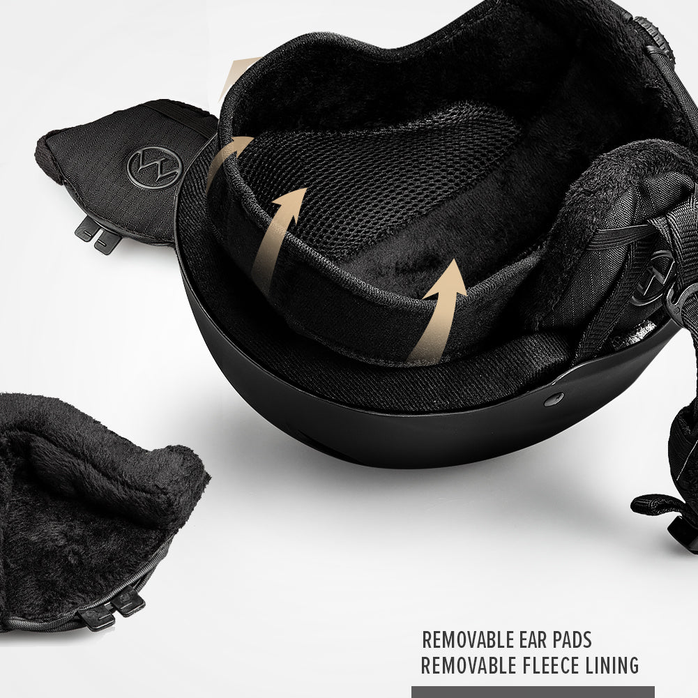 Black Adjustable Ski Helmet J393