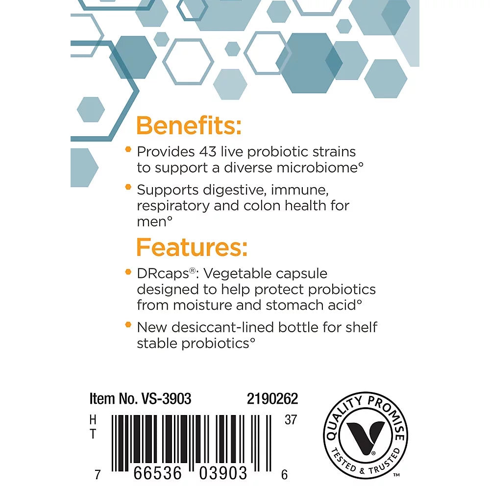 Probiotic 100 Billion CFUs 30 Vegetable Capsules D24810