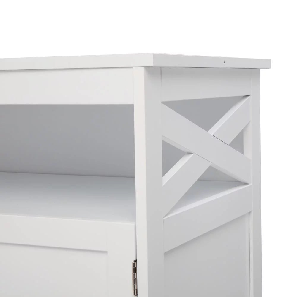 White Free Standing Kitchen Storage Sideboard Cabinet H19174