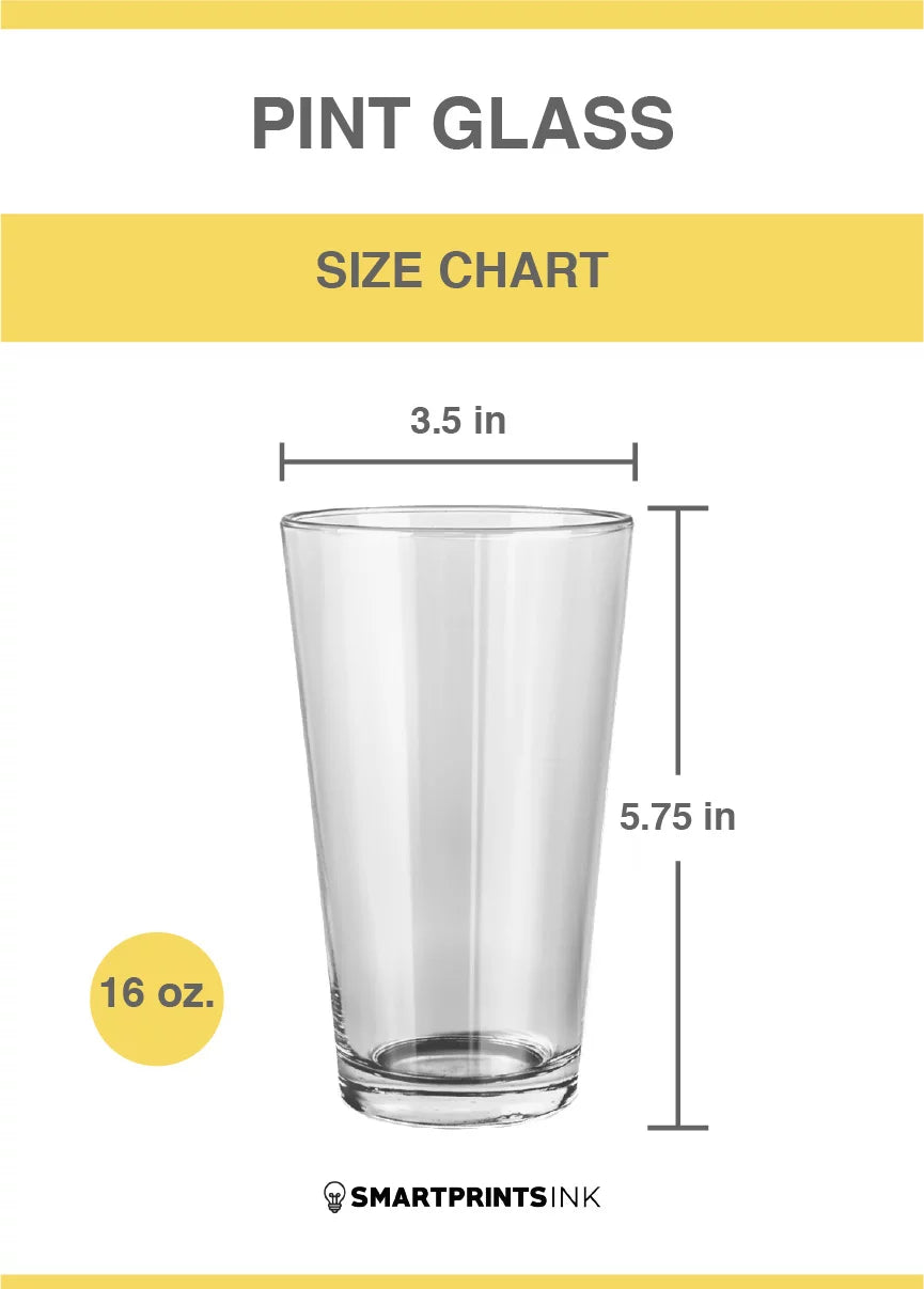 16 oz Transparent Pint Glass K4052