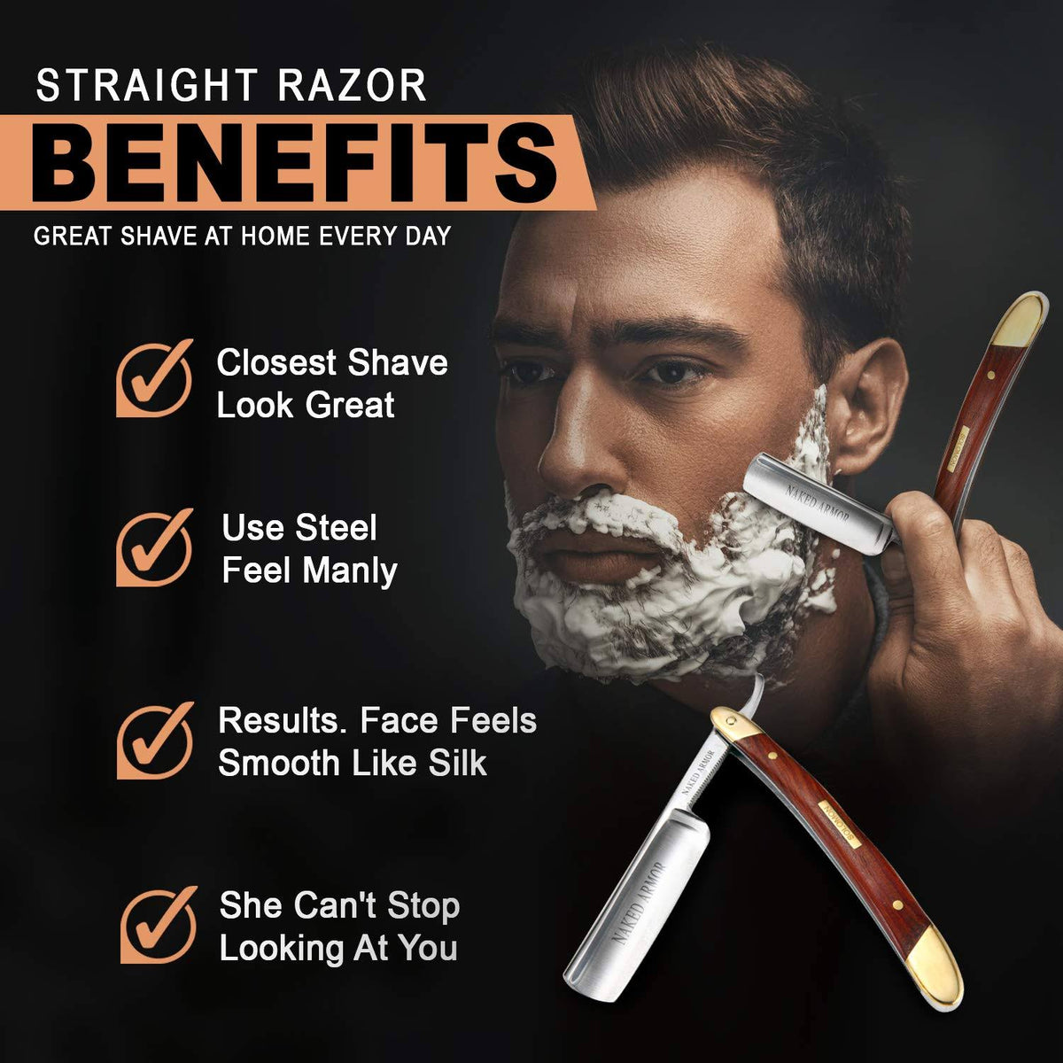Straight Edge Razor, Japanese Steel X504015