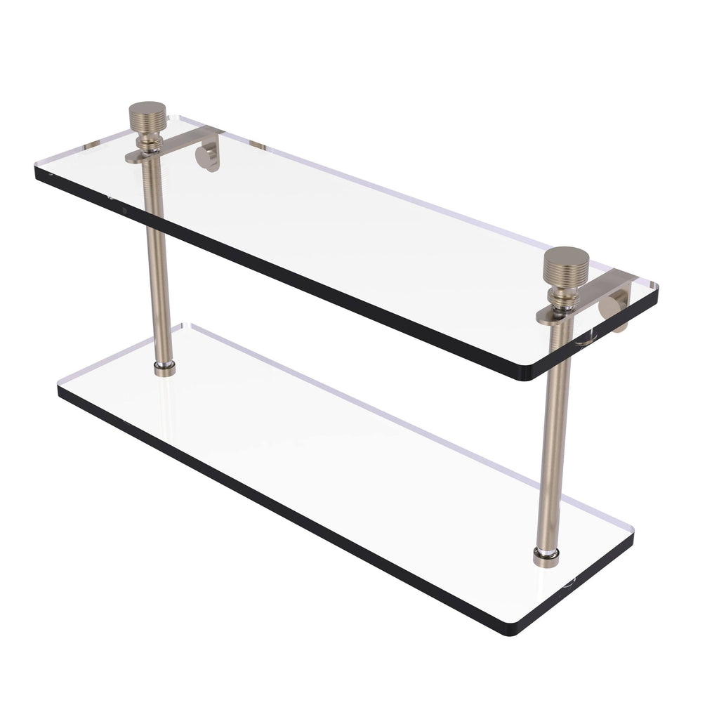 16 inch Two Tiered Glass Shelf S533445