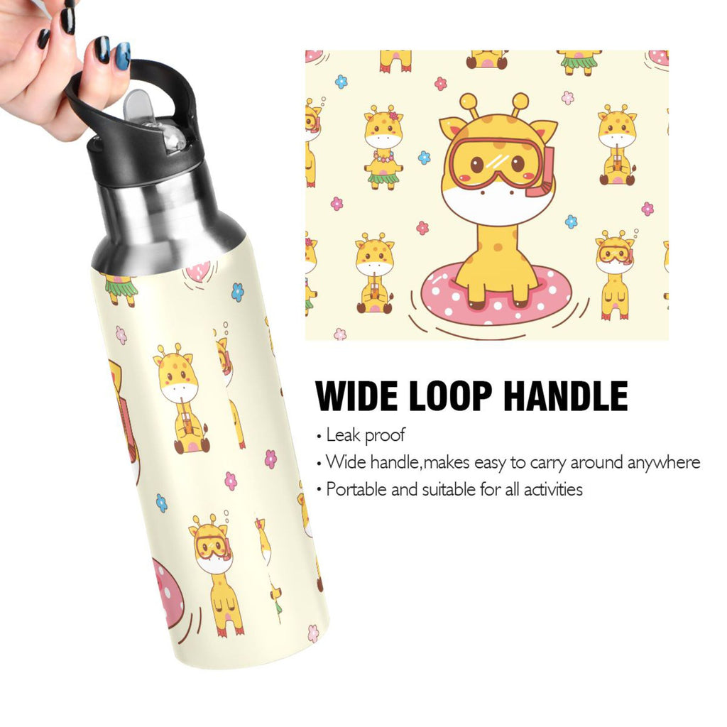 Stainless Steel Insulated Water Bottle with Straw Lid Z96804