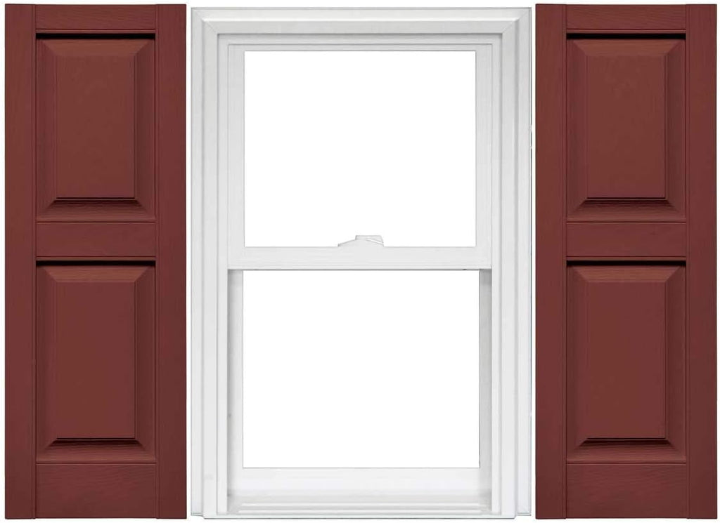 Raised Panel Vinyl Shutters 1 Pair 14.75 x 59 Classic Blue T7503