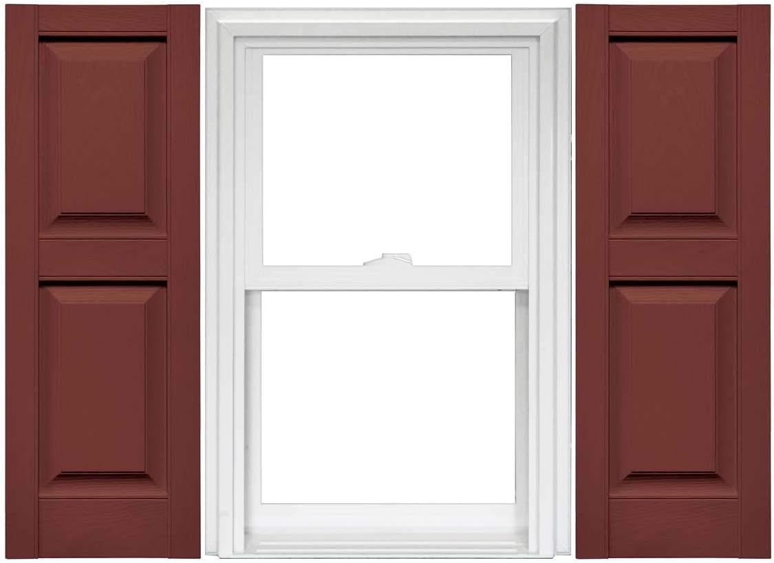 Raised Panel Vinyl Shutters 1 Pair 14.75 x 59 Classic Blue T7503
