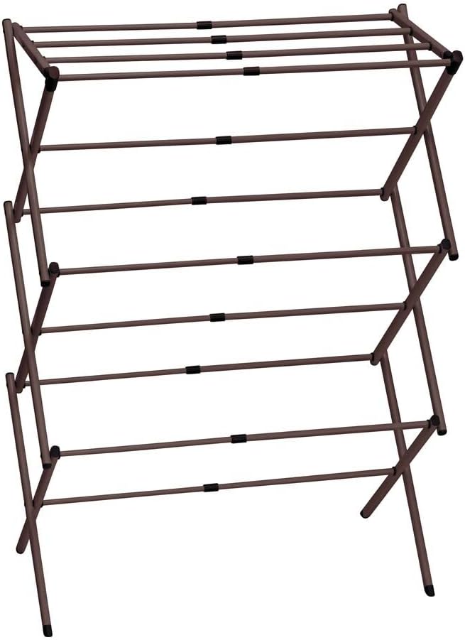 Bronze Tall Foldable Laundry Drying Rack H589517