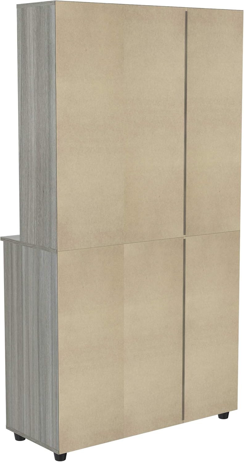 Smoke Oak Microwave Storage Cabinet D624589