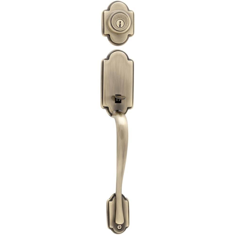 Bright Brass Dummy Exterior Handleset M4700