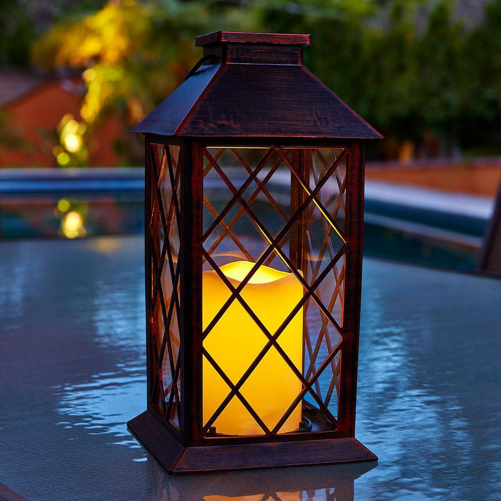11 in. Solar LED Lantern S649