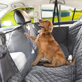 Waterproof Dog Car Seat Cover with Mesh Window B49883