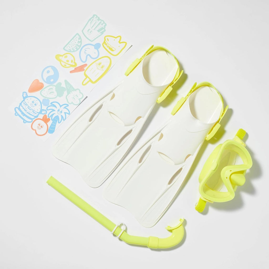 Kids Snorkel Set Medium Yellow Y344