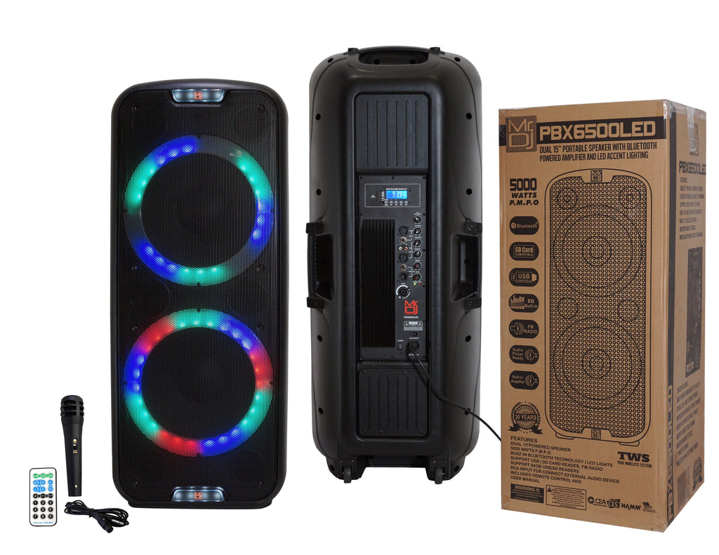 Dual 15” 3-Way Powered PA Loudspeaker F351434