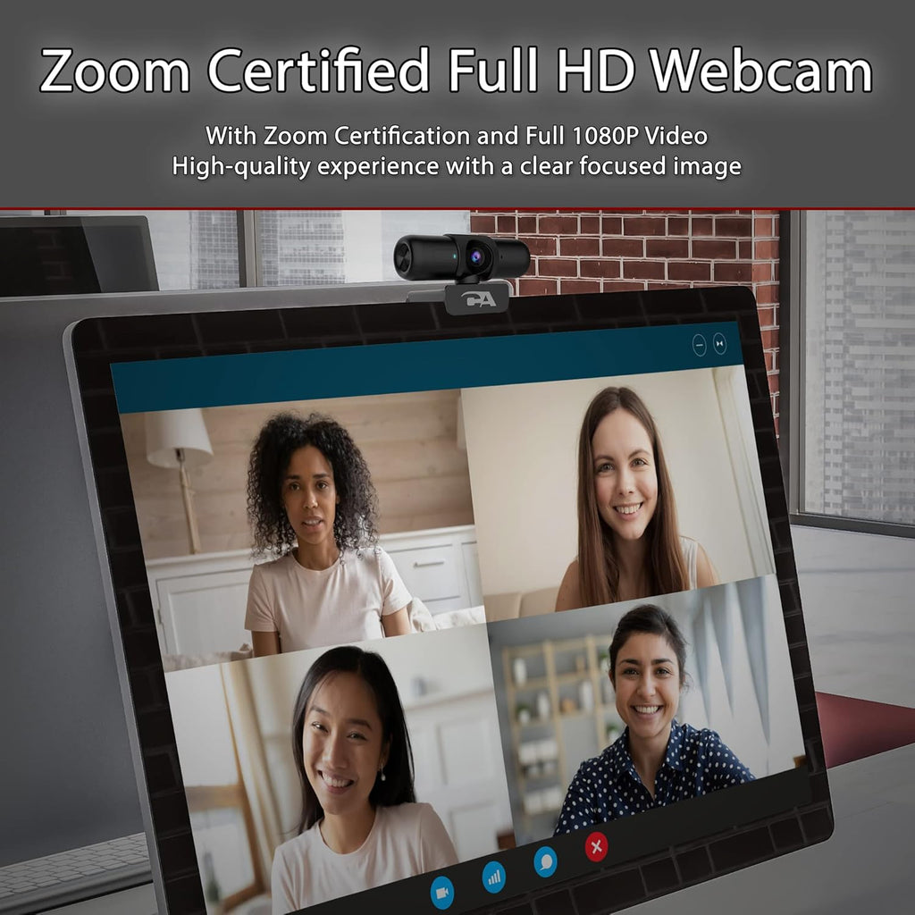 1080p 5MP USB Webcam with Dual Omnidirectional Microphones B341059